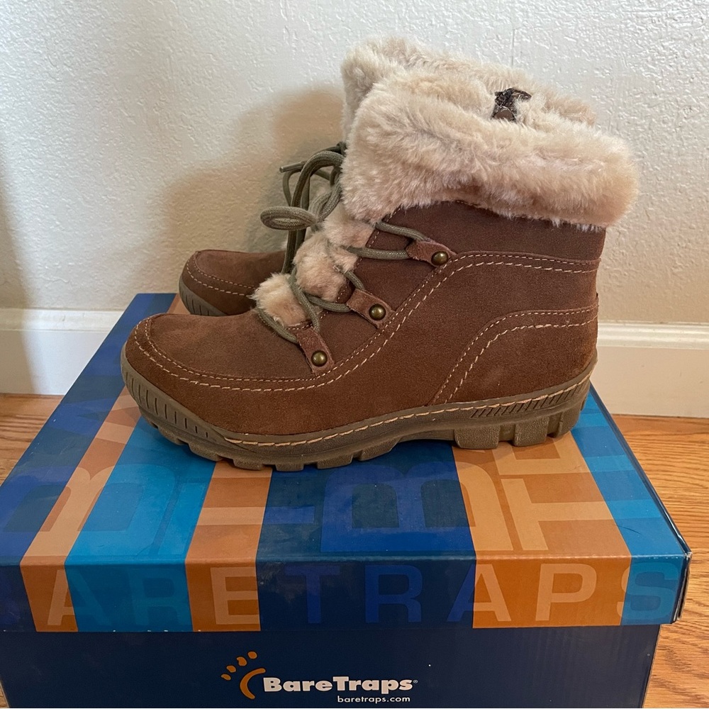 BareTraps fuzzy booties